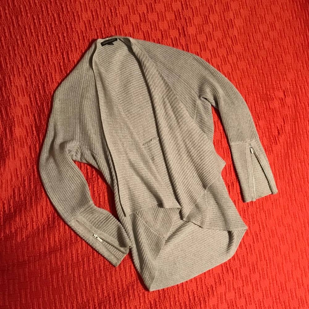 Banana Repulic Open knit Cardigan w/zippers sz M
